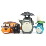 wholesale - 12Pcs Totoro The Zodiac Action Figures Mini Figurines Toys Artwares Decorations 4.2cm/1.6Inch Tall