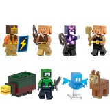wholesale - Minecraft Building Blocks Golden Knight Piglin Sniffer Mini Figures Bricks Toys 8Pcs Set G0130