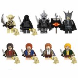 Wholesale - 8Pcs The Lord of the Rings Goblin Ringwraith Witch-king Building Blocks Mini Figures Set Kids Bricks Toys TV6401