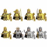 Wholesale - 8Pcs The Lord of the Rings Elven Warrior Archer Guards Building Blocks Mini Figures Set Kids Bricks Toys TV6405