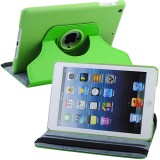 Wholesale - Leather 360 Degree Rotatable Stand Protective Cover Case for iPad Mini-Green