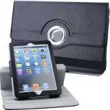 Wholesale - PU Leather 360°Rotation Stand Protection Cover Case for iPad Mini - Black