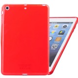 Wholesale - Simple Soft TPU Material Protective Back Cover Case for Apple iPad Mini - Red