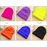 Wholesale - fluorescent color woolen hat