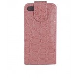 Wholesale - Leopard PU Leather Flip Case Cover Pouch For Apple iPhone 4 4G/4S-Pink