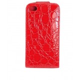 Wholesale - Leopard PU Leather Flip Case Cover Pouch For Apple iPhone 4 4G/4S-Red