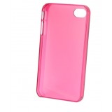 Wholesale - Crystal Transparent Hard PC Plastic Back Cover Case Back Protector for iPhone 4/4S-Red