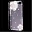 Graceful Hard Plastic Cover Case Protector with Rhinestone Flower Pattern for iPhone 4/4S-White