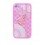 Protective and Sweet Mobile Case Covered with High Grade Paper Case for iPhone 4/4S-Pink