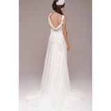Wholesale - A-line Sweep Train Wedding Dress