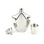 High quality 5 ounce wine pot with funnel and leather sheath 