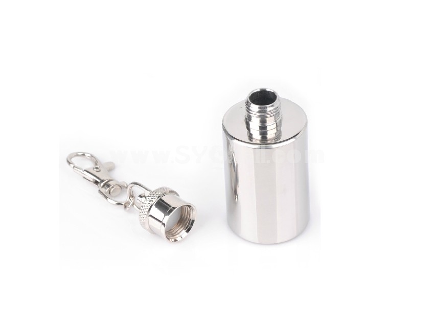 SMOKE mini 1 ounce key ring stainless steel wine pot with cups and funnel