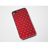 Wholesale - Rhinestone Studded Case for iPhone 4/4S - Red 