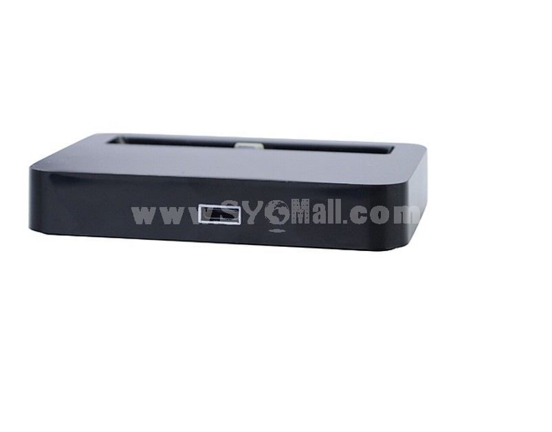 8-Pin Lightning Base Dock Charger for iPhone 5-Black