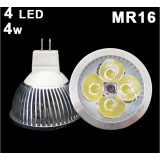 Wholesale - MR16 4*1W LED Down Lamp Spot Light Bulb, Cool White 4W