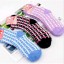 Warm sweets grids pattern terry socks
