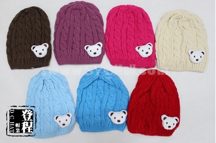 DCH Children Bear Knitting Hats 