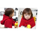 Wholesale - DCH Pompons Single Breasted Wraps Solid Girl Warm Hats