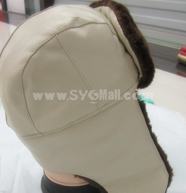 Leather Ear Protection Cold-proof Wind Snow Hat