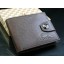 Stylish Leather Rectangle Short Men Wallet with Magnetic Buckle