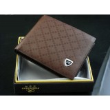 Wholesale - Solid Check Pattern Cow Leather Men Wallet