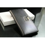 Wholesale - Stylish Leather Rectangle Long Men Wallet with Magnetic Buckle