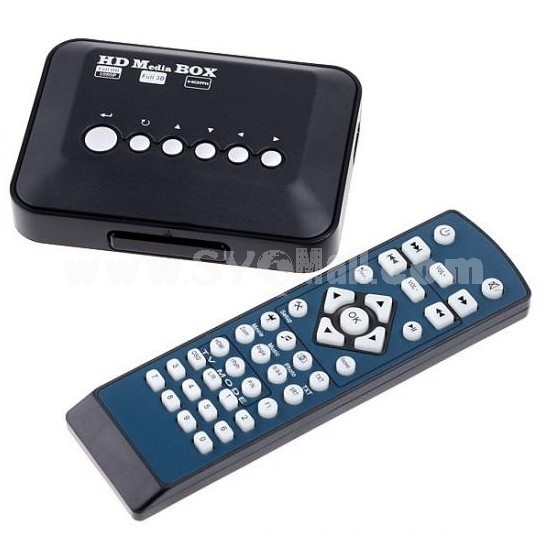 TV HD 1080P Multi Media Movie Player SD USB MKV RM RMVB AVI MPEG4 Center Remote