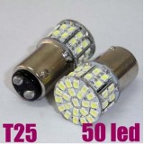 Wholesale - Dual Indicator White LED S25 T25 1157/BA15D 3W 50 Car Tail Light Replacements, 2pcs