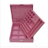 Wholesale - GUANYA Stylish Flannelette Square Jewel Box (641-A8)