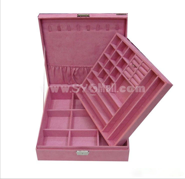 GUANYA Stylish Flannelette Square Jewel Box (641-A8)