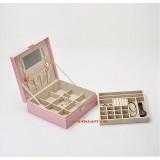 Wholesale - GUANYA Crocodile Leather Square Jewel Box With Mirror (521-A8)