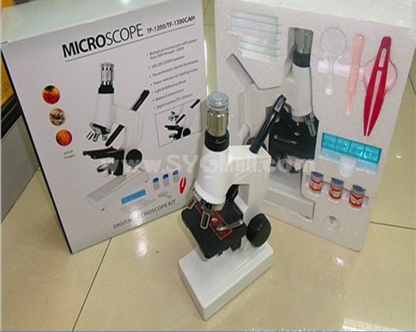 1200X student solid liquid microscope(USB available)
