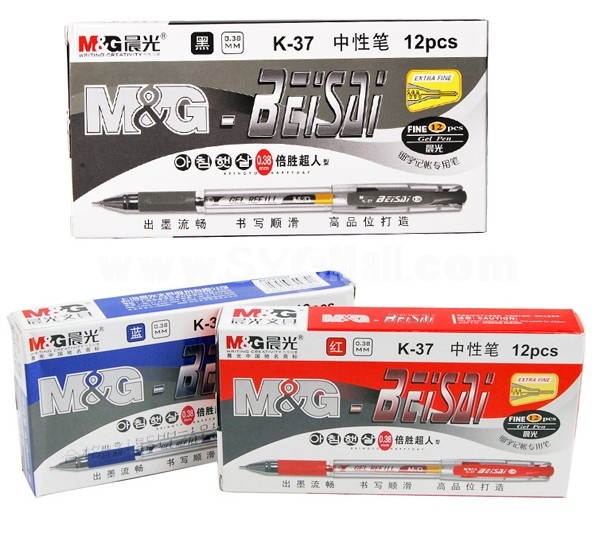 M&G 0.38mm Classic Office K37 Neutral Pens 