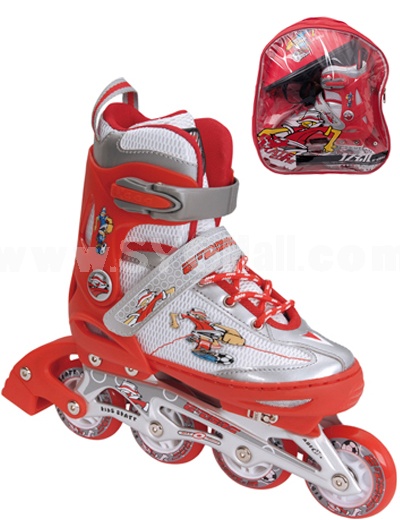 Aluminum Adjustable Flashing Inline Roller Skate (ED1509)