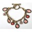 Multielement Vintage Flora Shiny Diamond Drop  Bracelet (TK151)