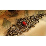 Wholesale - Vintage Palace Hollow Ruby Carve Bracelet (TB363)