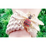 Wholesale - Faddish Bee Multilayed Pearl Stretchy Bracelet (TK078)