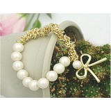 Wholesale - Faddish Lovely Pearl Bowknot Bracelet (B261)