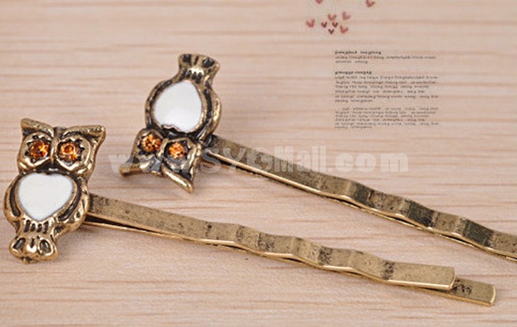 TB26 Vintage Style Owl Hairpin/ Hair Accessories