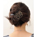 Wholesale - TB87 Korean Style Rose Design Hair Clip/ Barrette