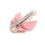 TB92 Lovely Ribbon Butterfly Tie Heart Design Hair Clip/ Barrette