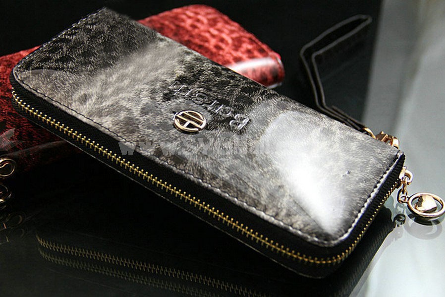 Elegant Leopard PU Zipper Long Style Women Wallet