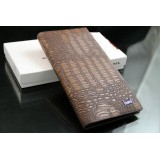 Wholesale - Fashionable Cow Leather Crocodile Stripe  Men Wallet