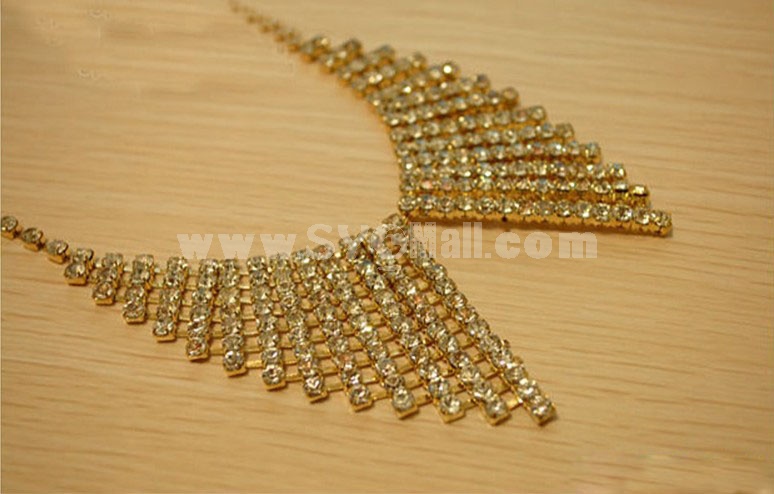 Elegant Diamonds Bowknot Alloy Collar (TB499) 
