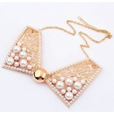 Wholesale - Lovely Pearl Bowknot Collar (TK170)
