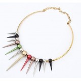 Wholesale - Stylish Punk Rivet Colour Necklace (TB371)