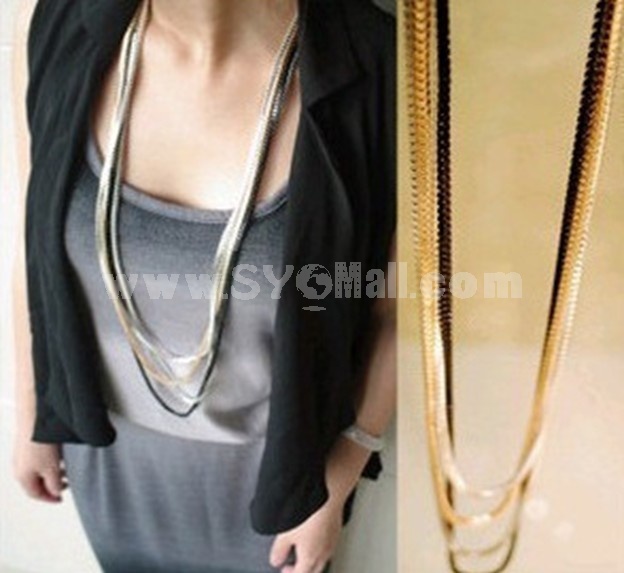 Vintage Multilayed Alloy Necklace (TB267)