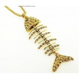 Wholesale - Faddish Diamonds Fish Bone Sweater Chain (TS189)