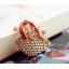 Exquisite Knitting Bag Daisy Pendant Alloy Sweater Chain (TES0046)