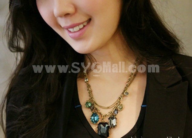 Korea Stylish Beading Multilayed Necklace (TA129)